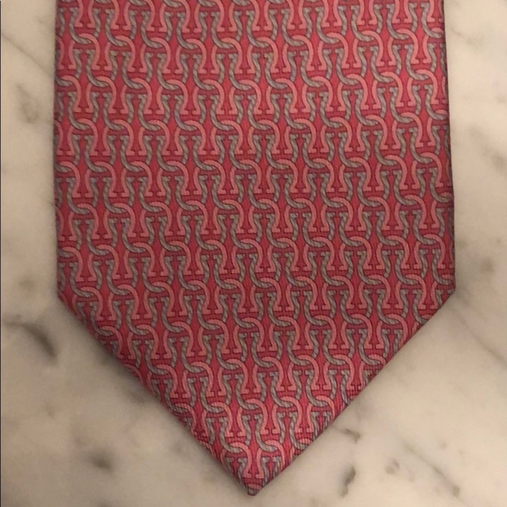 Salvatore Ferragamo Pink Silk Tie